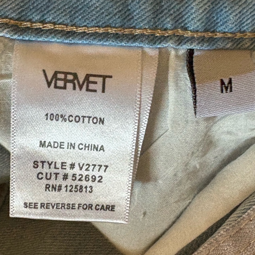 Vervet White Denim Shorts - Two-tone - Picture 3 of 5
